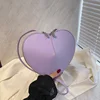 Heart Shape High Quality Trend PU Zipper Women's Shoulder Bags on Sale 2025 Sewing Thread Versatile Commuting New Crossbody Bags 2