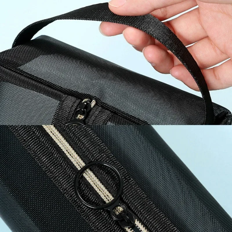 Portable Cosmetic Storage Bag Semitransparent Wash Supplies Nylon Mesh Bags Zipper Opening Small Objects Pouch Makeup Package