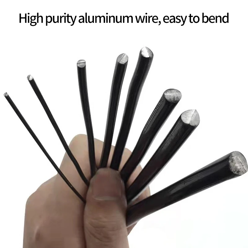 5M Bonsai Wires Plant Support Branches Bend Fixing Wires Anodized Aluminum Bonsai Training Wire Garden DIY Tool 1/1.5/2/2.5/3 mm 5