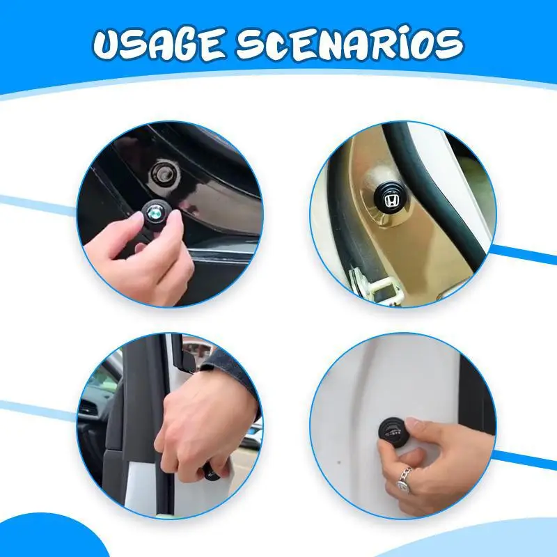 Car Anti-Collision Silicone Pad Shock Absorption Buffer Sound Insulation  Mute Close The Door Cushion Auto Accessories