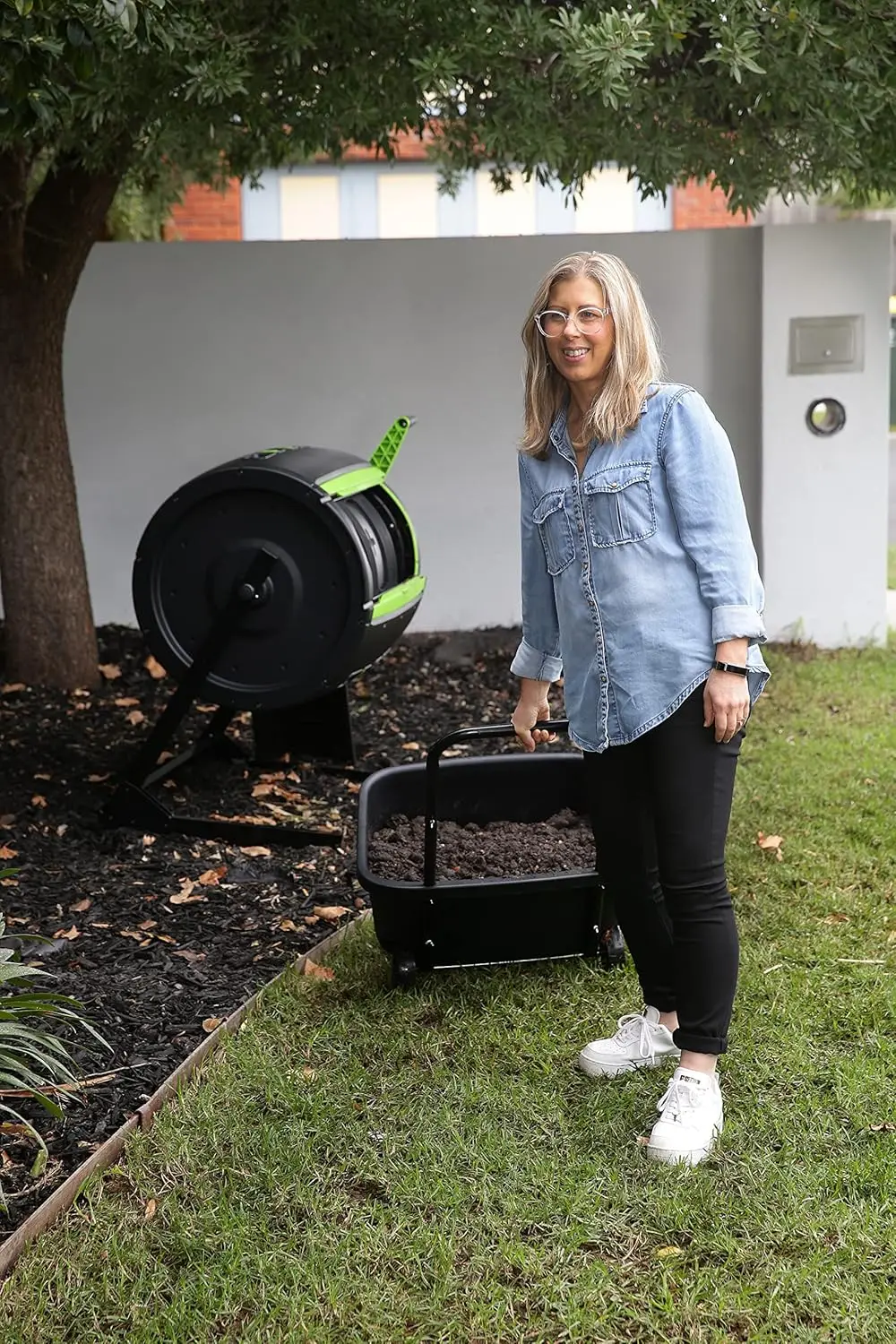 Open Base and Comes with Maze Compost Cart 3