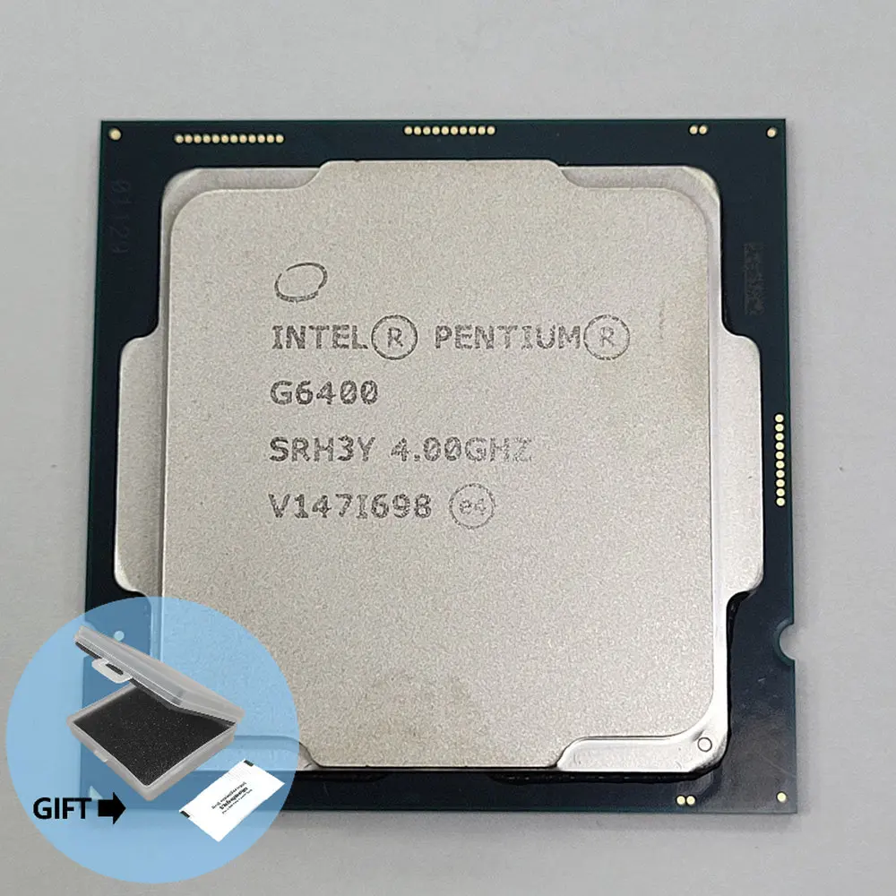 

Фонарик LGA1200 Intel UHD 610 58Вт CM8070104291810, фонарь Intel Pentium Gold G6400 4ГГц, 2 ядра 4 ка