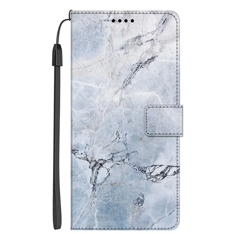 Leather Flip Case For Samsung Galaxy Quantum 2 / S22 Ultra / F52 5G / F62 M62 Marble Wallet Phone Case Stand BOOK Cover Bag kawaii phone case samsung Cases For Samsung