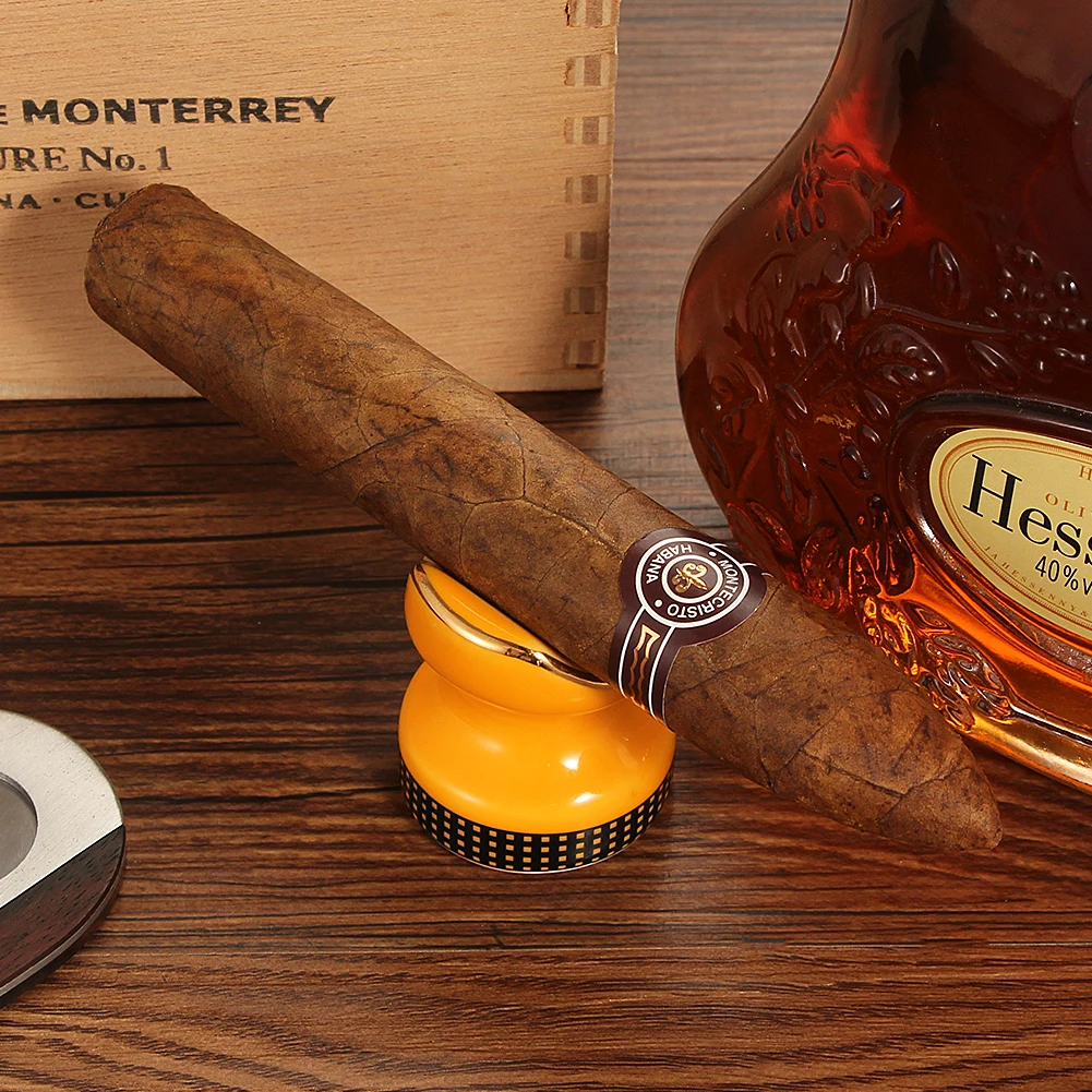 Cohiba Pocket Cigar Ashtray Holder Portable Ceramic Cigar Holder Travel