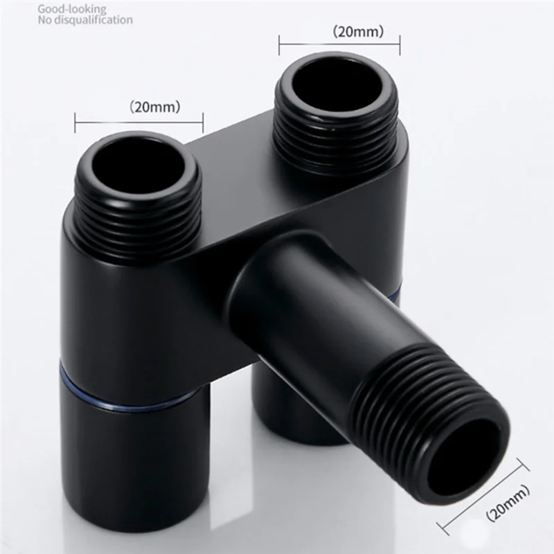 Mini Multi-Function Faucet Brass 1 Into 2 Out Dual Control Washing Machine Chrome Tap for Washing Machine and Toilet-B HOT