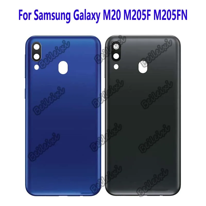 Задняя крышка батарейного отсека для Samsung M20 M205F M205FN M205G M205M M205N M205FD M205F/DS, защитная прочная задняя крышка