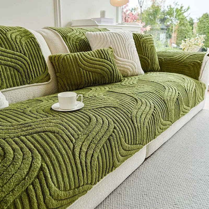 Wave Striped Sofa Cover 5