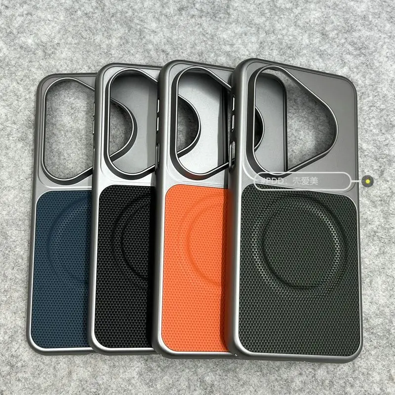Magnetic Fine Grain PU Leather Splicing Electroplated Lightweight Cover
