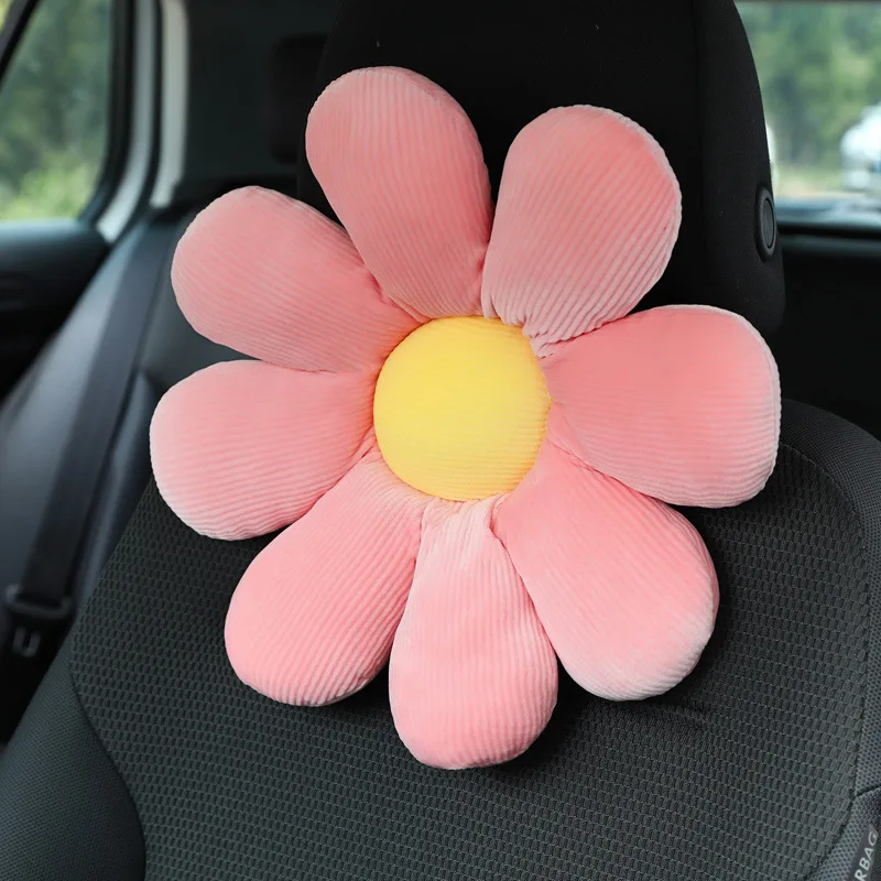 Kawaii Car Neck Pillow Bee Car Headrest Neck Pillows Cushion Chick Travel  Pillow Seatbelt Protect Cute Car Seat Pillow Headrest - AliExpress