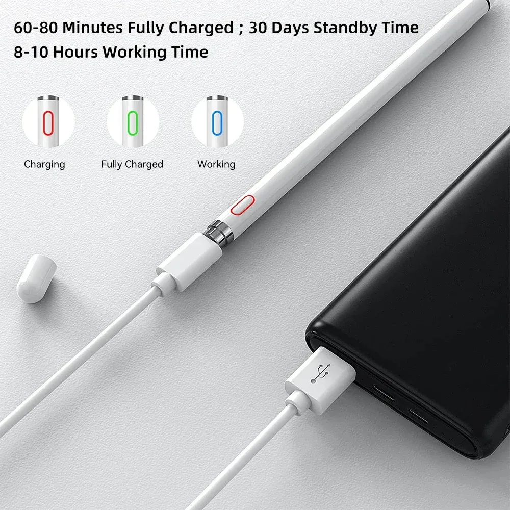 Universal Active Stylus Pen for Touch Screen Tablets and Mobile Devices