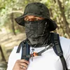 60-65cm XXL Big Head Hat Men Summer Outdoor Jungle Fisherman Cap Lightweight Sunscreen Quick-drying Sun Bucket Hats 5