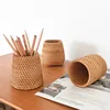 Handmade Rattan Storage Box Cosmetic Pen Holder Tea Ceremony Accessories Tableware Storage Decoration Household Storage Basket 1