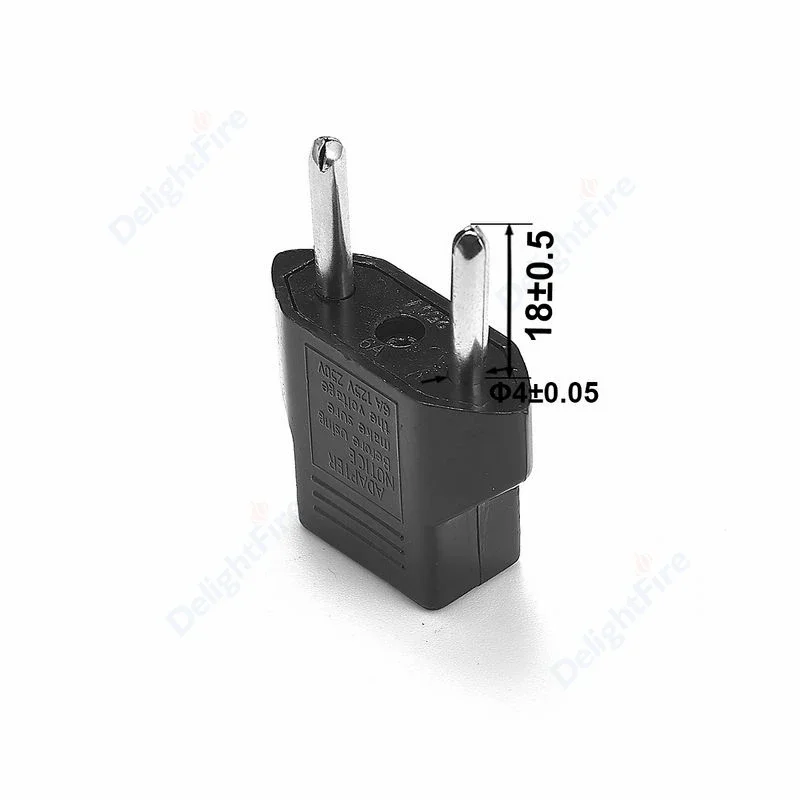 Universal Travel Adapter for European Outlets - Power Converter for US to EU Plugs