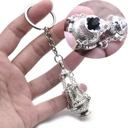 New Souvenirs Gifts Christian Incense Burner Keychain Religious Key Ring Car Pendant Keyfob Accessories