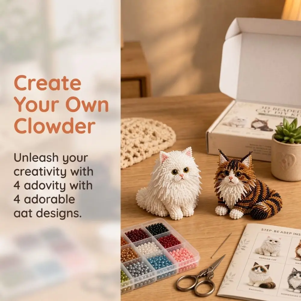 Kit Fai-da-Te per Ricamo con Perline a Tema Animale, Set Artistico Colorato con Piccole Perline, Kit Educativo per Creazioni di Animali - immagine 5