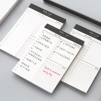 Mini Daily Planner Notebook Check List Notepad Sticky notes 12.4 X 8.5 cm 50 Sheets Office school supplies Agenda stationery 2