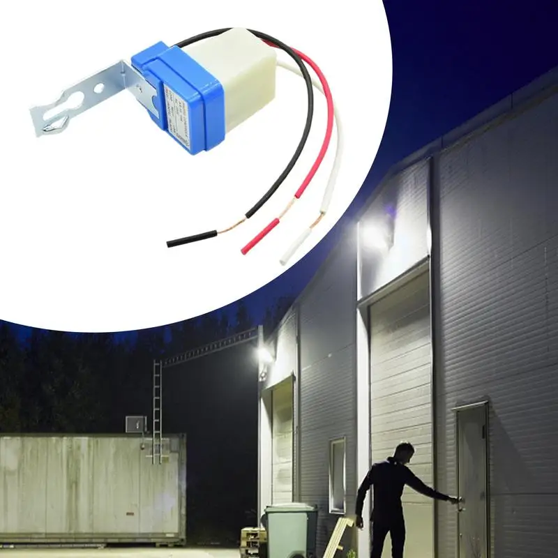Outdoor Photocell Sensor Light Sensor Photocell Control Photoelectric Sensor Control For Indoor Outdoor Light Waterproof Control