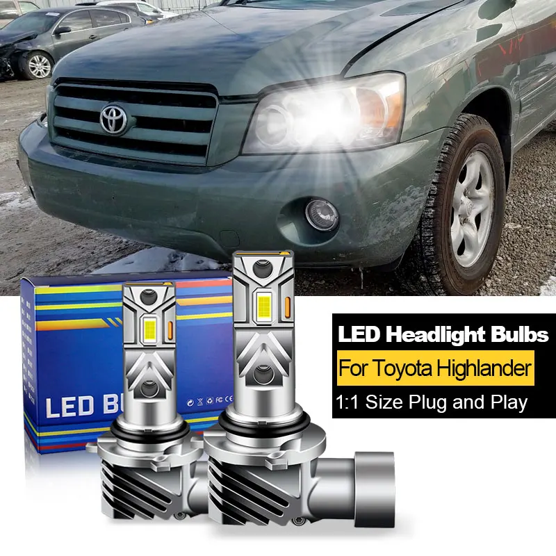 

2 шт., Лампы CANbus для Toyota Highlander 2004, 2005, 2006, 2007, 9005 лм