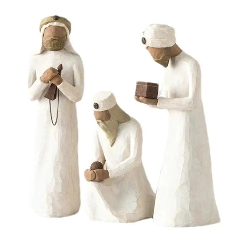 

Christ Birth Of Jesus Manger Ornament Nativity Scene Decoration Resin Crafts Nativity Statue Christmas Crib Figurines Xmas Gift