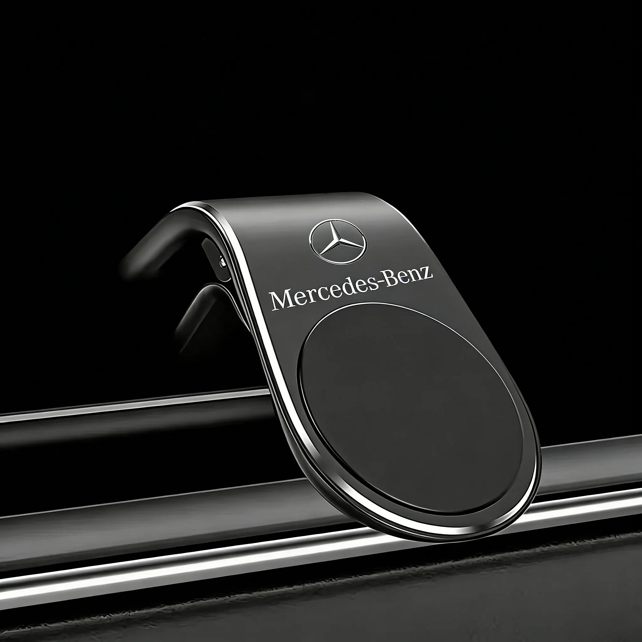 메르세데스 벤츠 W205 W204 W203 W212 W211 AMG 스마트 GLC CLA GLK 인테리어 몰딩용 금속 자석식 차량용 핸드폰 거치대 CXZJ-BENZ