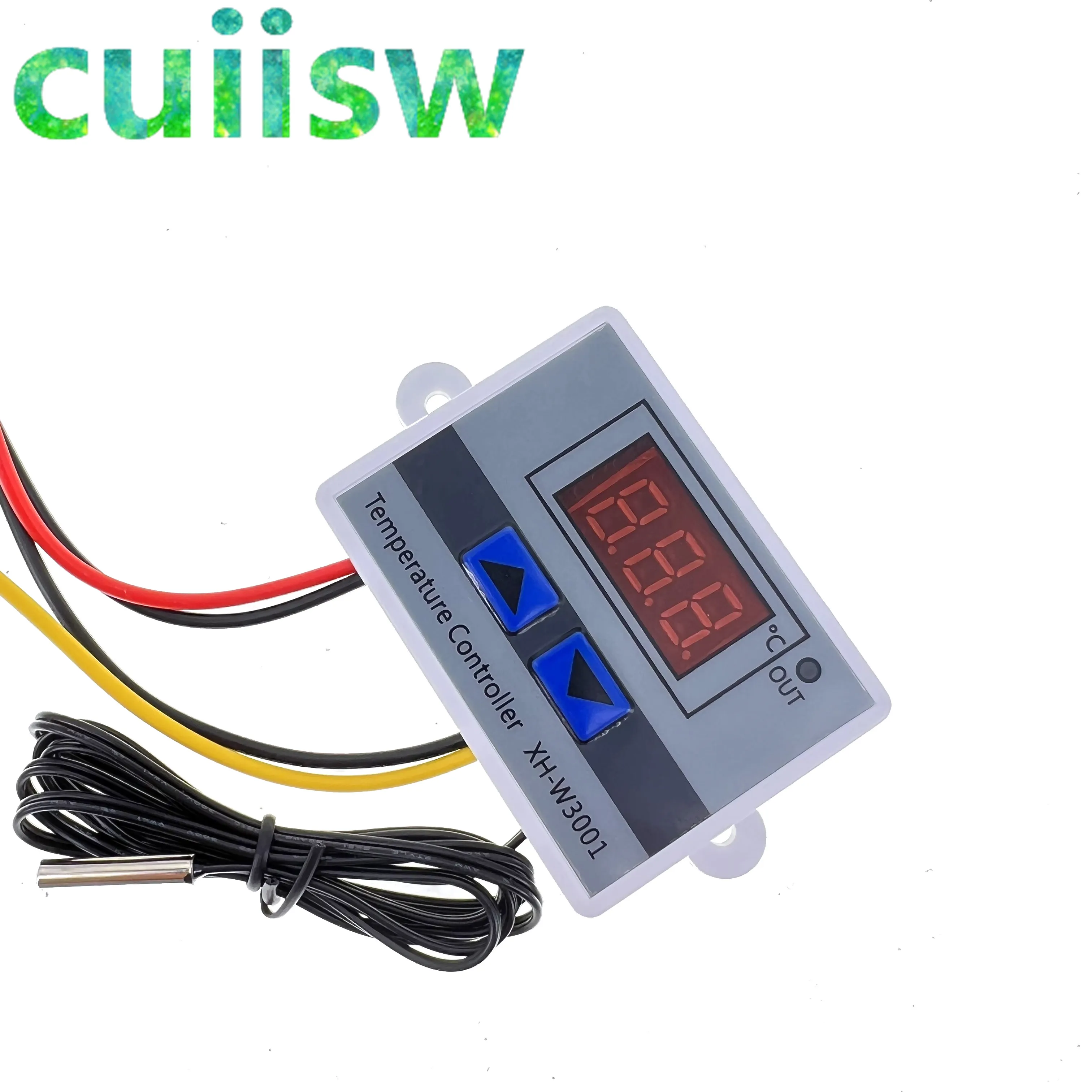 디지털 LED 온도 컨트롤러, 온도 조절기 제어 스위치, 프로브 XH-W3001, 12V, 24V, 110V, 220V, W3001, 10A