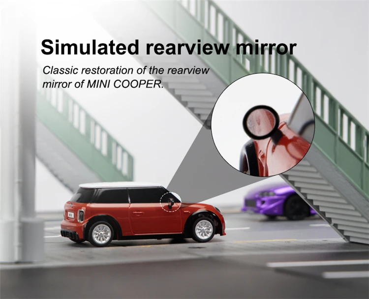 remote control car price Licensed Mini Cooper F56 3 Door Hatch 1/76 Radio Control Turbo Racing RC Car RTR Kit  For Kids and Adults top RC Cars