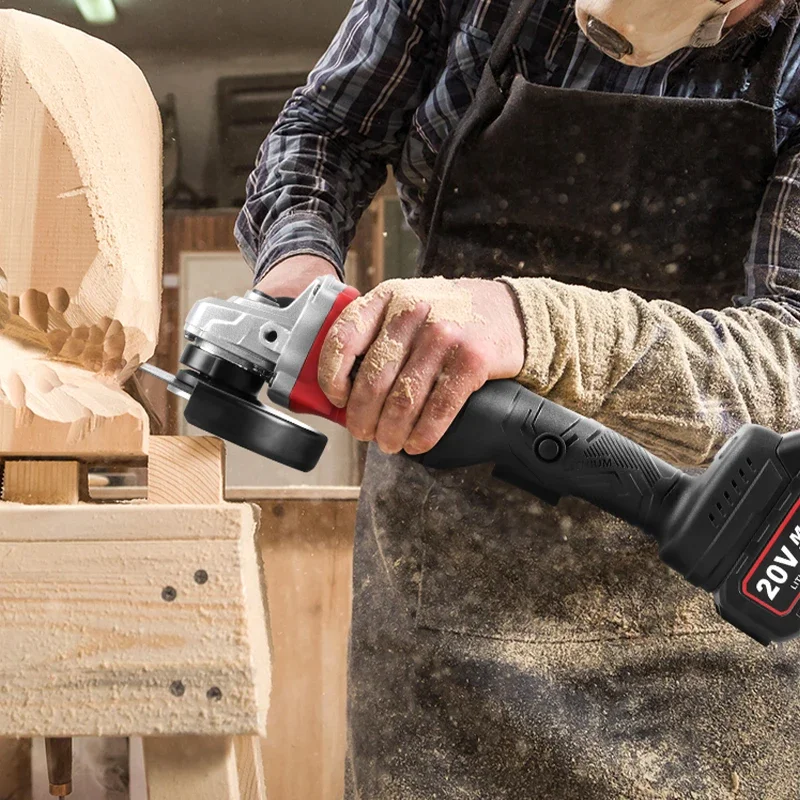 VVOSAI 125mm MT-Series 20V Brushless Angle Grinder Rechargeable 3 Gears Wireless Electri Cutting Grinding Cordless Power Tools 6