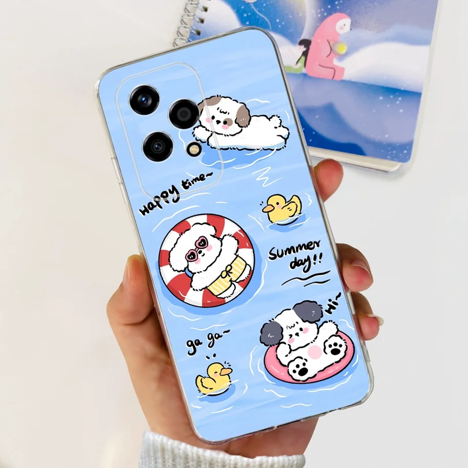 Floral Transparent Soft Silicone Phone Case - Protective Bumper
