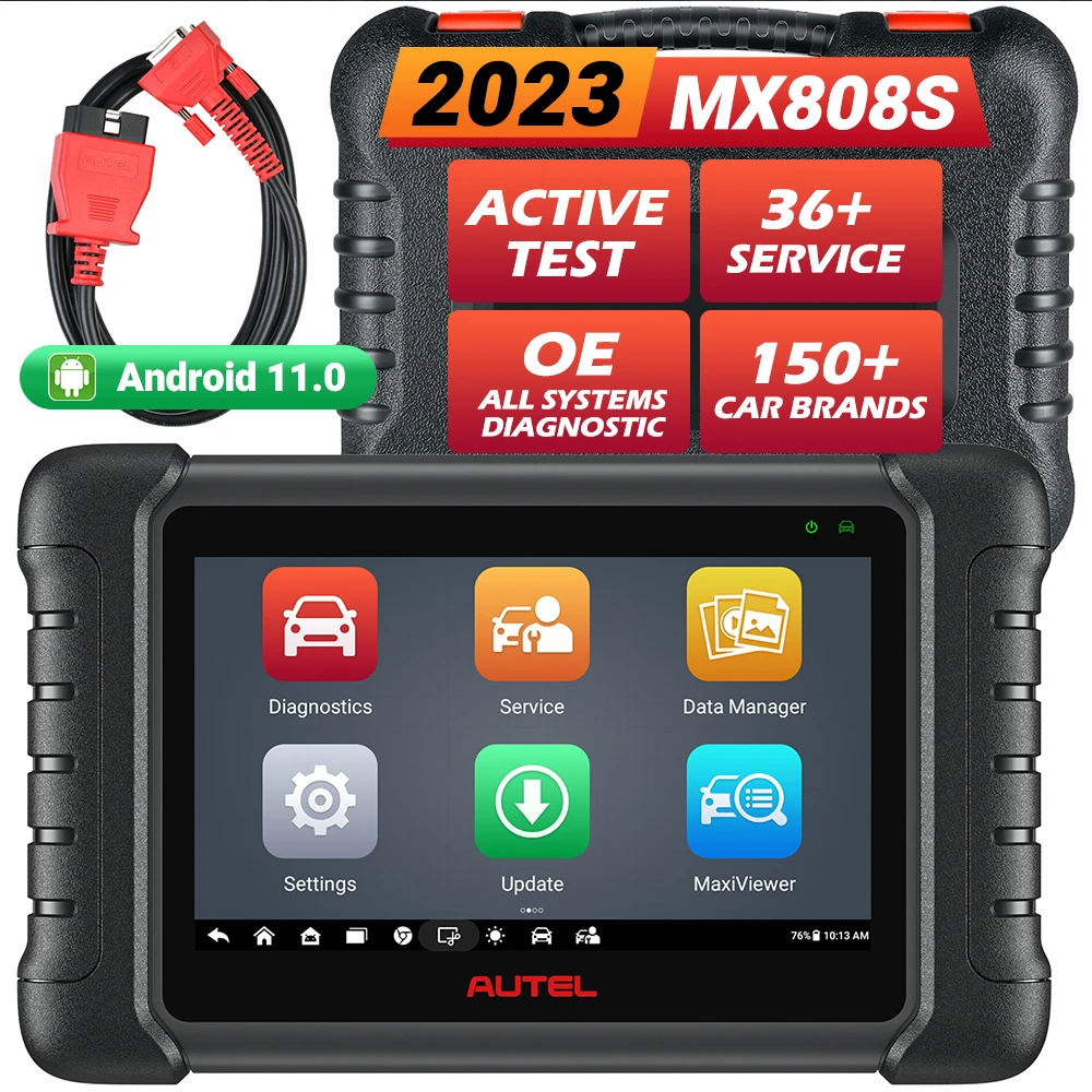 Autel Maxicheck Mx808s Obd2 Scanner Automotive Diagnostic Tool Active Test Code Reader Injector