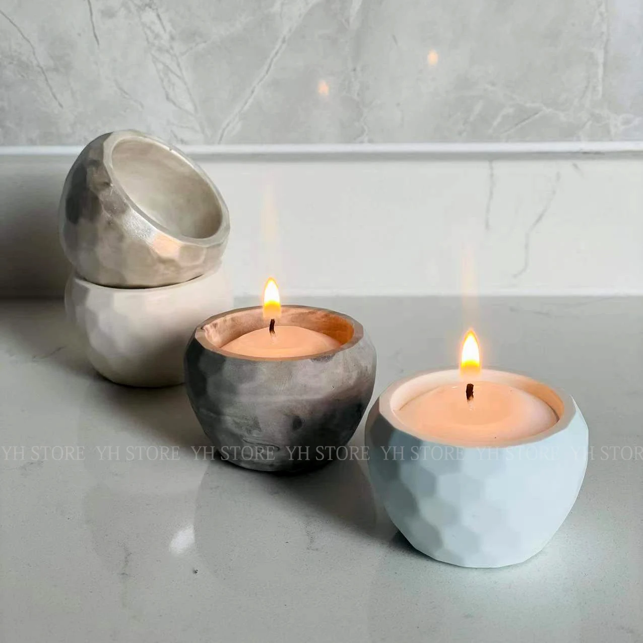 Mini Silicone Vase Molds Concrete Molds for Plants Pot Fingertip Flowerpot Plaster Bowl Candle Holder Resin silicone mold