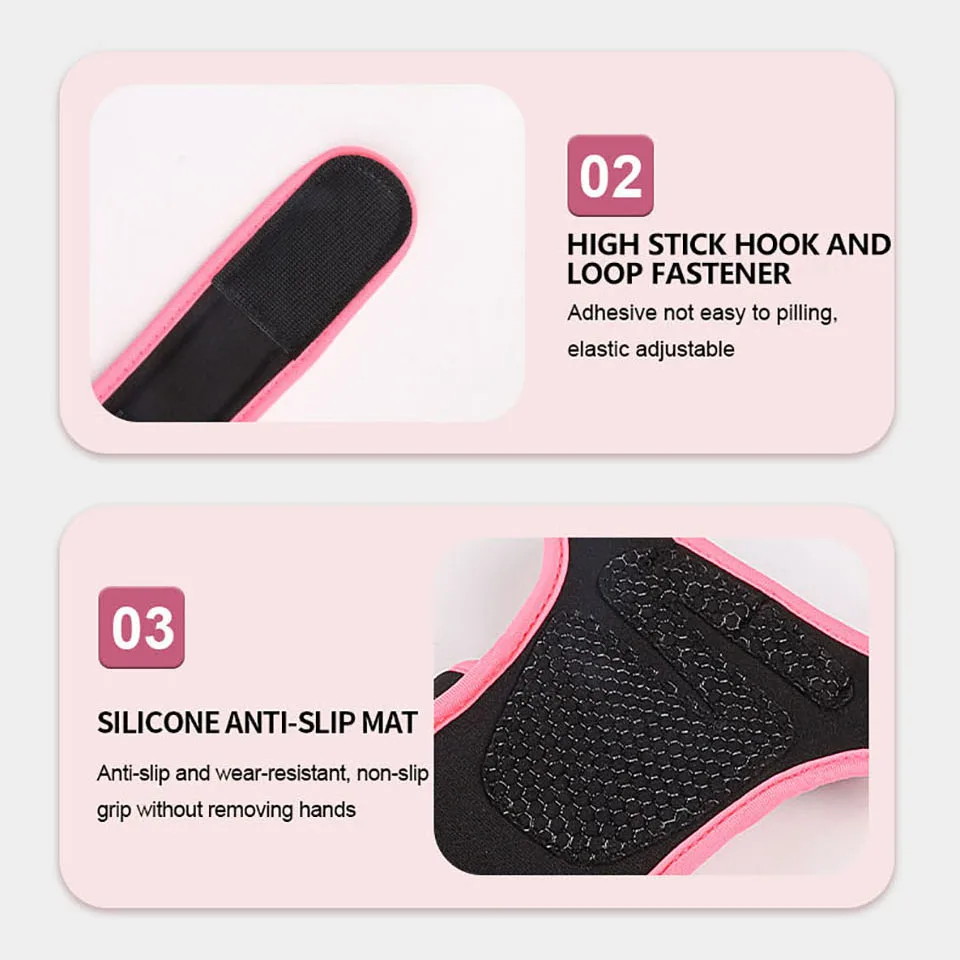 피트니스 손바닥 보호대 장갑, 미끄럼 방지 내마모성 풀업 바벨 역도 반 손가락 운동 장갑, 1 쌍