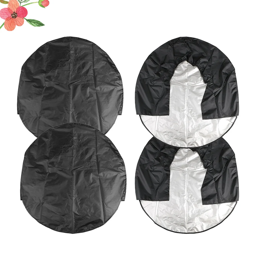 

4pcs 30-32 Inch 76-81cm Waterproof Dustproof Wheel Tire Covers Case Car Tires Storage Bag Vehicle Wheel Protector for RV Truck