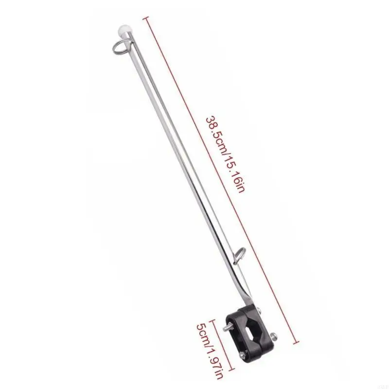 Marine Poles Stainless Steel Poles Set Holder for Boat Yacht Truck Yard Easy Installation