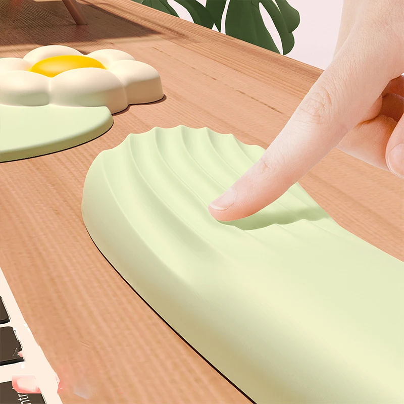 Sunflower Keyboard Wrist Rest Soft  Memory Foam Wrist Support Cushion for Easy Typing Pain Relief Ergonomic Anti-Slip