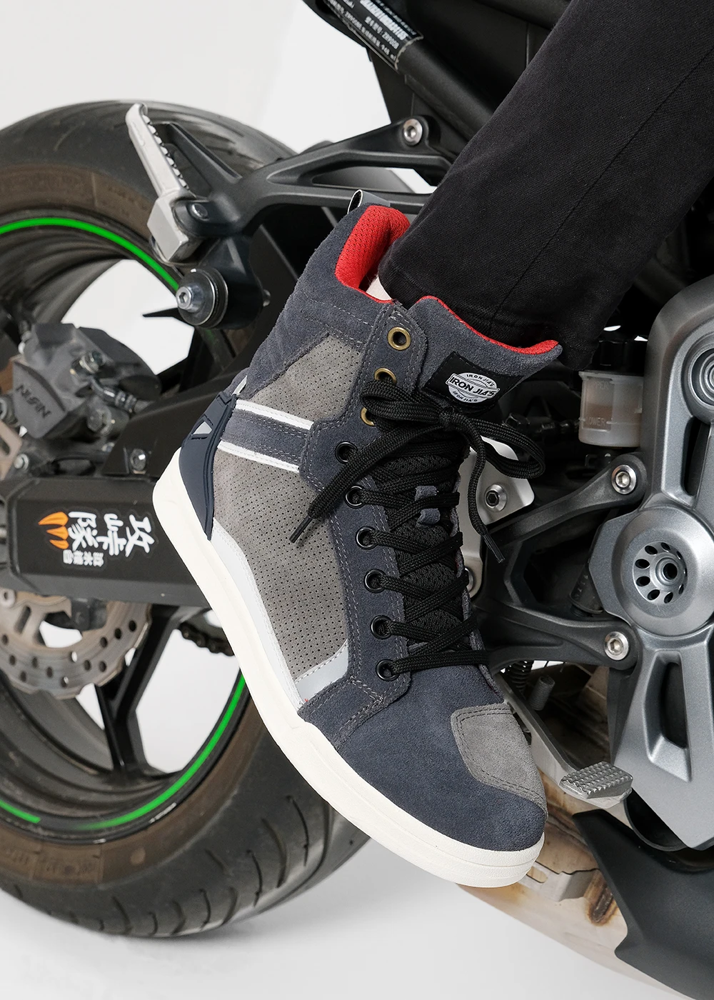 Men's Winter Motorcycle Boots - Waterproof Riding Shoes With Ankle Support & Anti-Slip Sole
