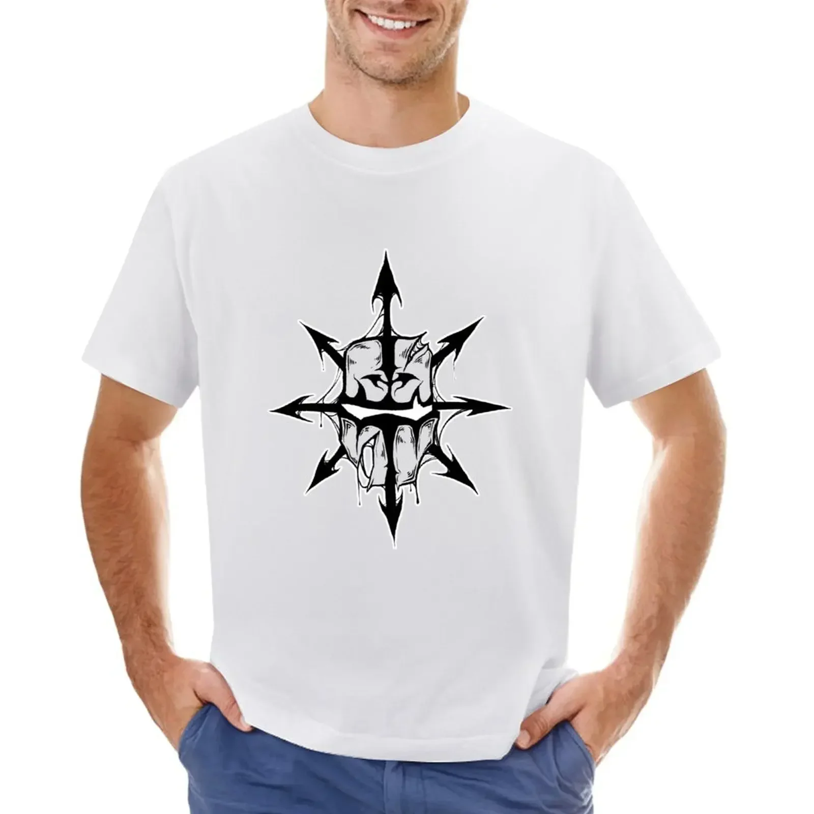 

Chaos knight T-shirt sublime heavyweights vintage mens white t shirts