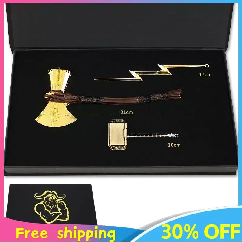 Avengers Animethoor Love And Thunder Stormbreaker Mjolnir Thunderbolt Modello Di Arma In Metallo Samurai Sword Periferiche Regali Gioco Giocattolo