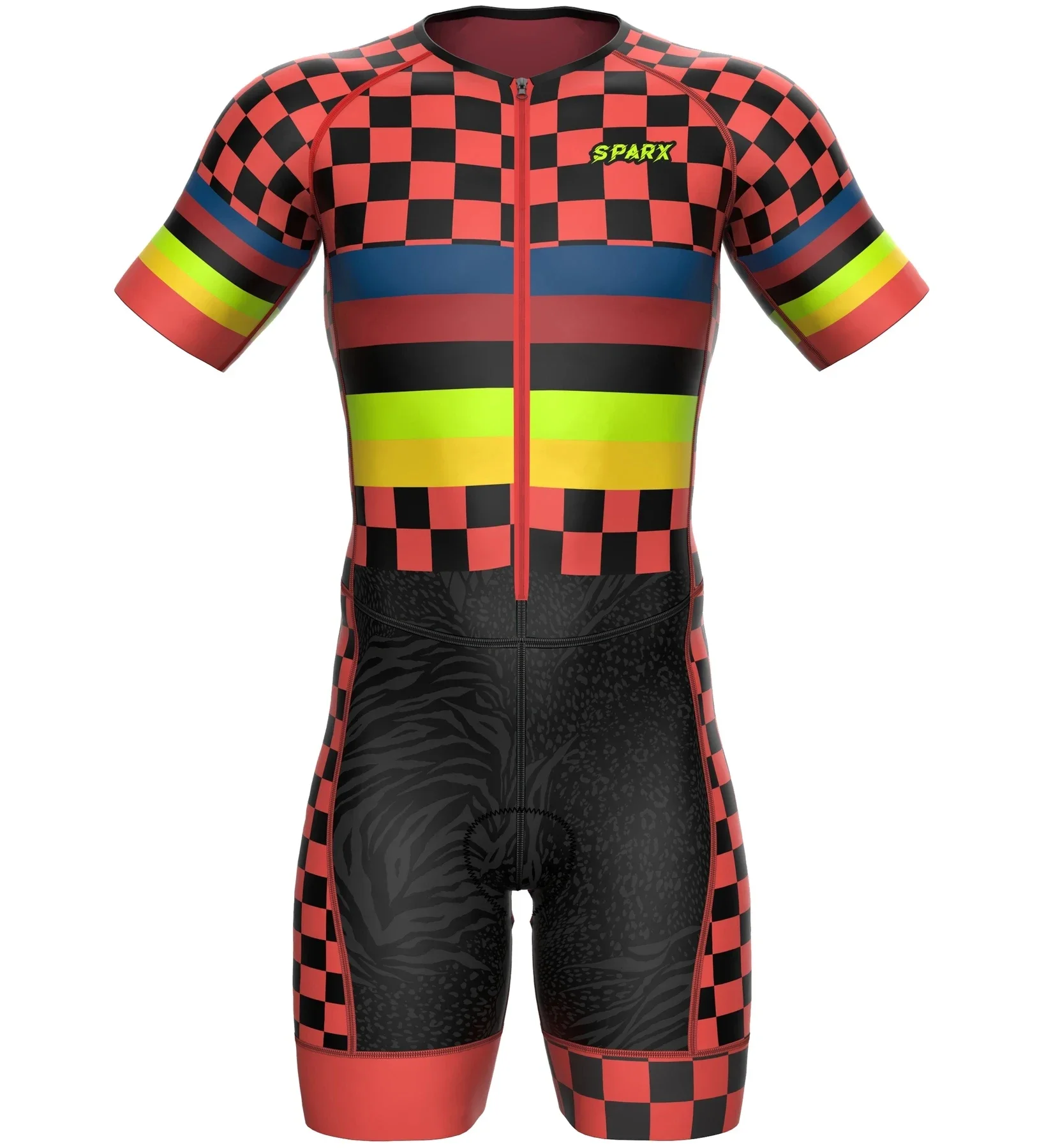 Sparx Mens Cycling Skinsuit One Piece Asciuga Rapidamente Tenue Cycliste Uniforme Ciclismo Para Mtb Tuta Bike Speedsuit Sprotswear