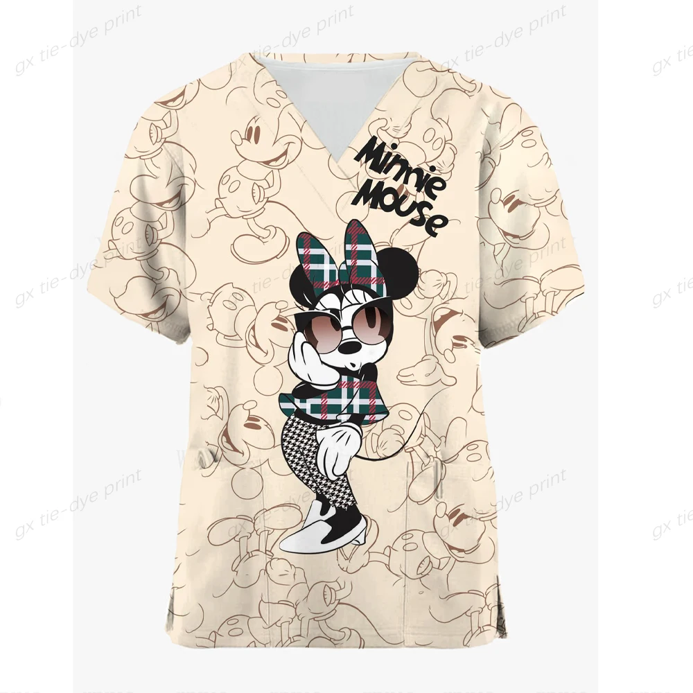 Disney Mickey Mouse Print medical Uniforms Women Men Nurse Accessories