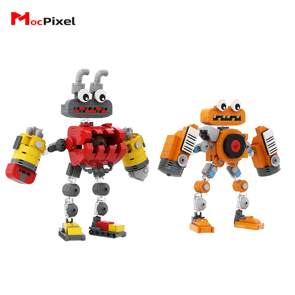 My Singing Monsters Rare Epic Wubbox Building Blocks MOC Cartoon Action