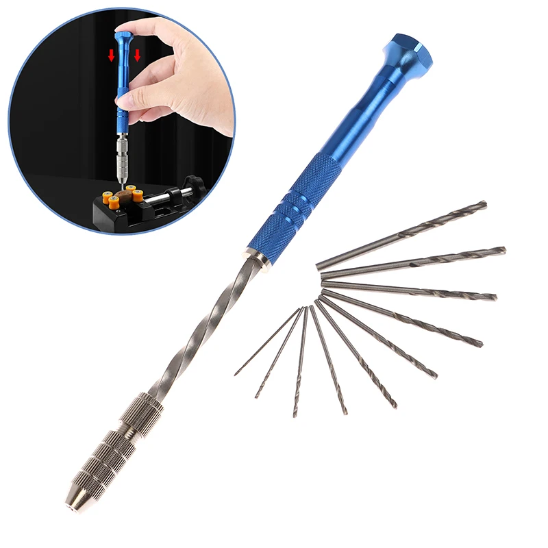 Enhanced Blue Hand Twist Drill Kit