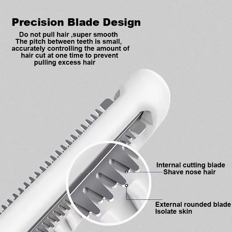 SOOCAS Electric Nose and Ear Trimmer for Man Nose Ear Hair Eyebrow Shaver Waterproof Painless Nose Hair Razor Dry Battery Use 4
