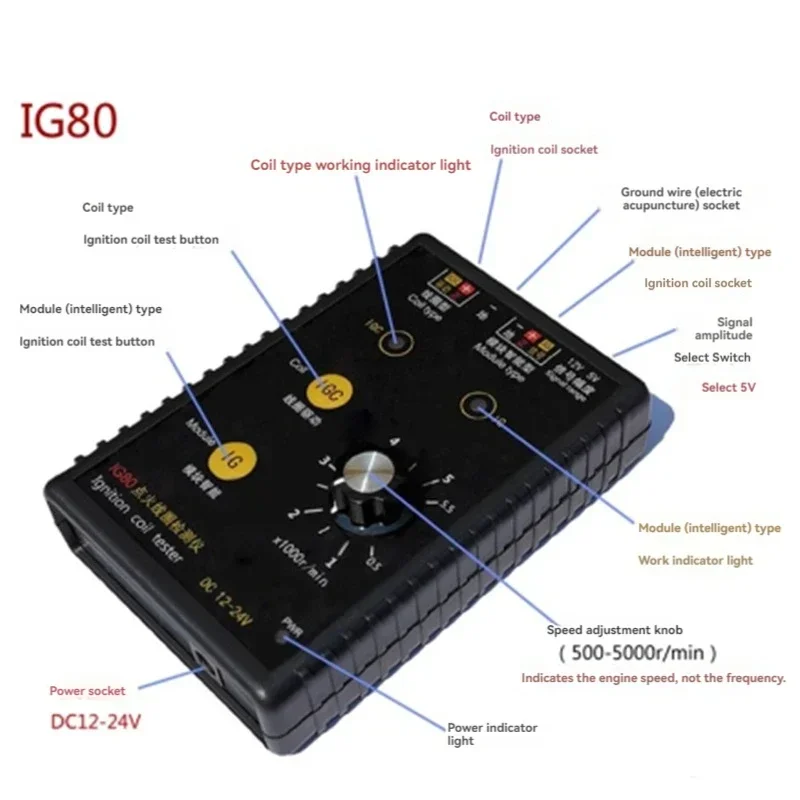 Auto Ignition Coil Tester Natural Gas Ignition Coil Gasoline Car Test