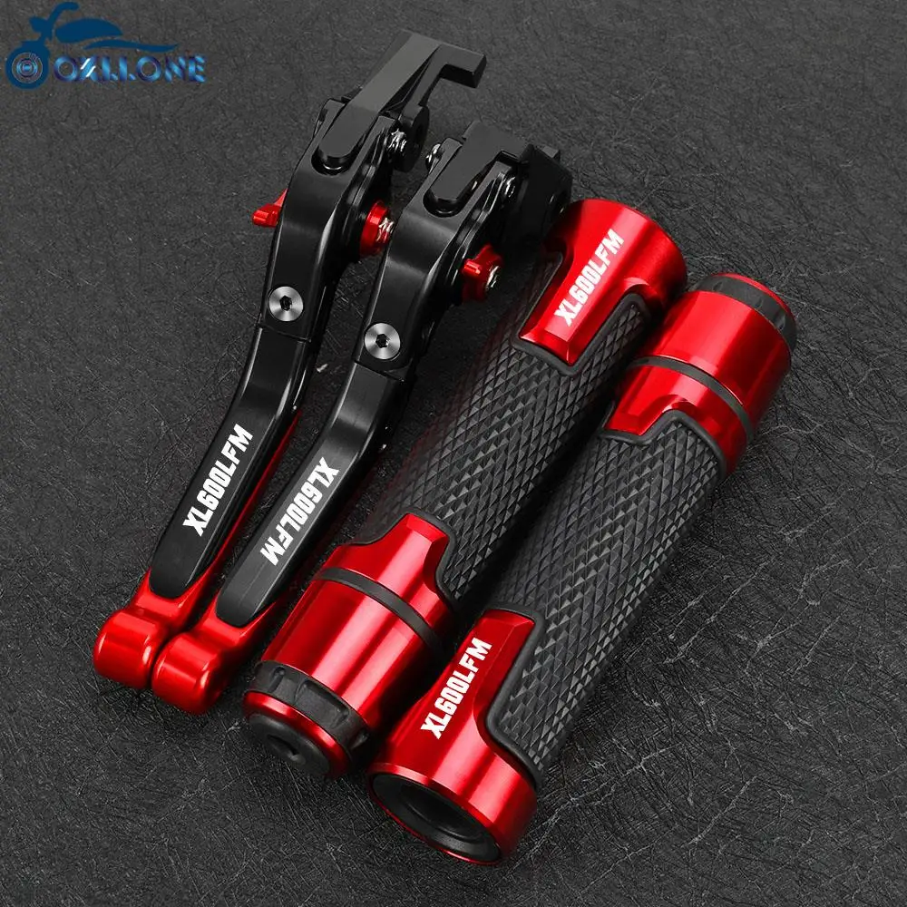 

FOR HONDA XL600LMF XL600 LMF 1985-1986 Motorcycle Accessories Adjustable Clutch Brake Lever Handlebar Grips Ends CNC Aluminum