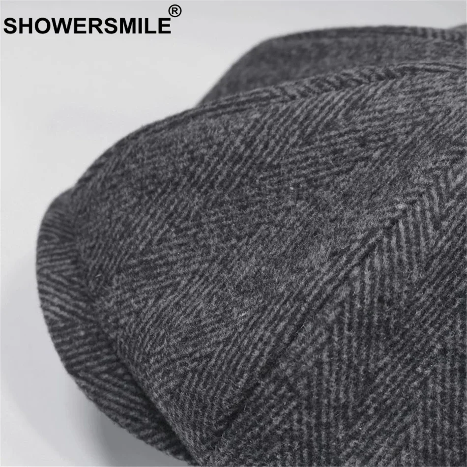 Wool Newsboy Caps Men Women British Cap Autumn Winter Hats cotton newsboy cap windproof winter hat