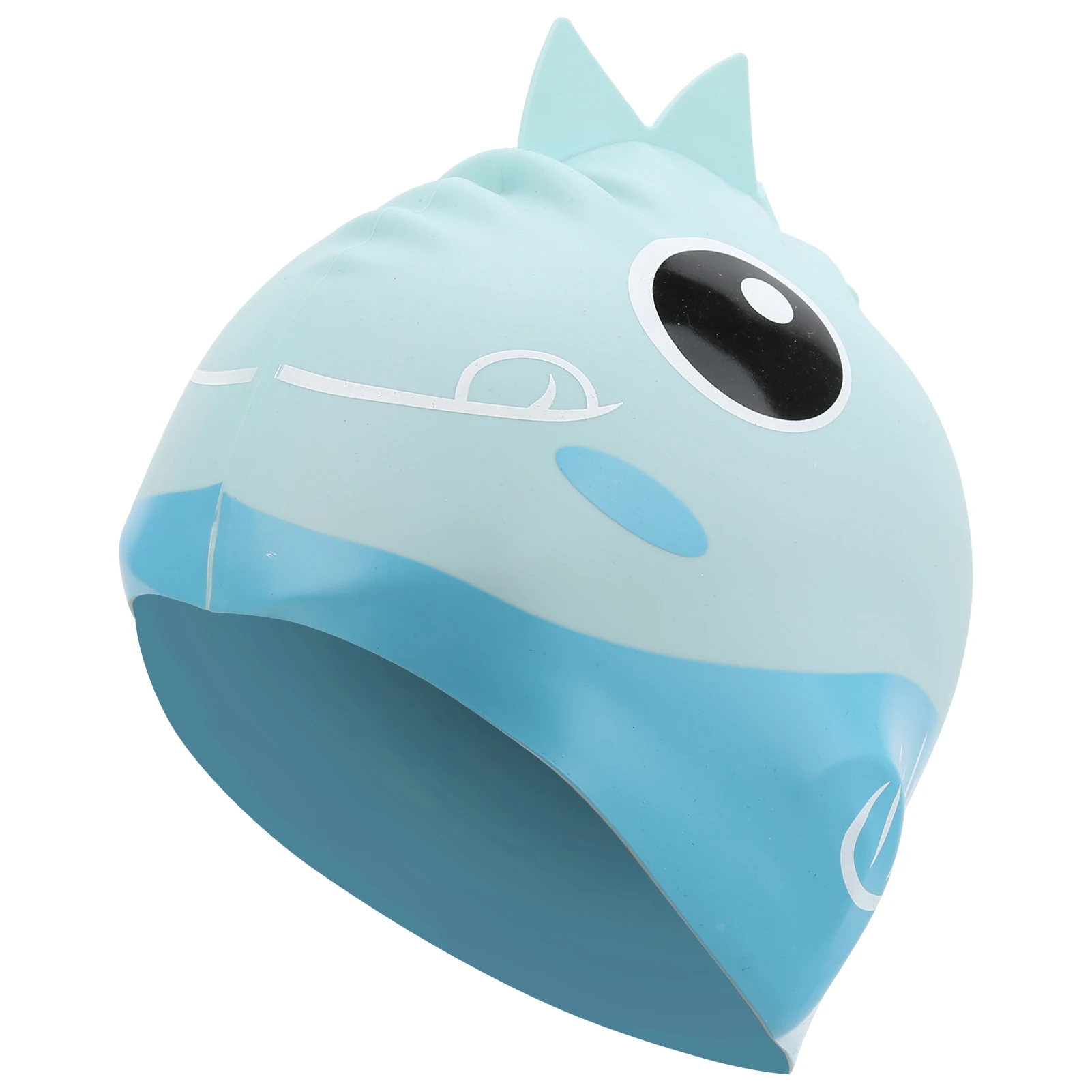 Children Swimming Silicone Waterproof Cap Kids Cartoon Swim Pool Diving Hat Ear Protection 4