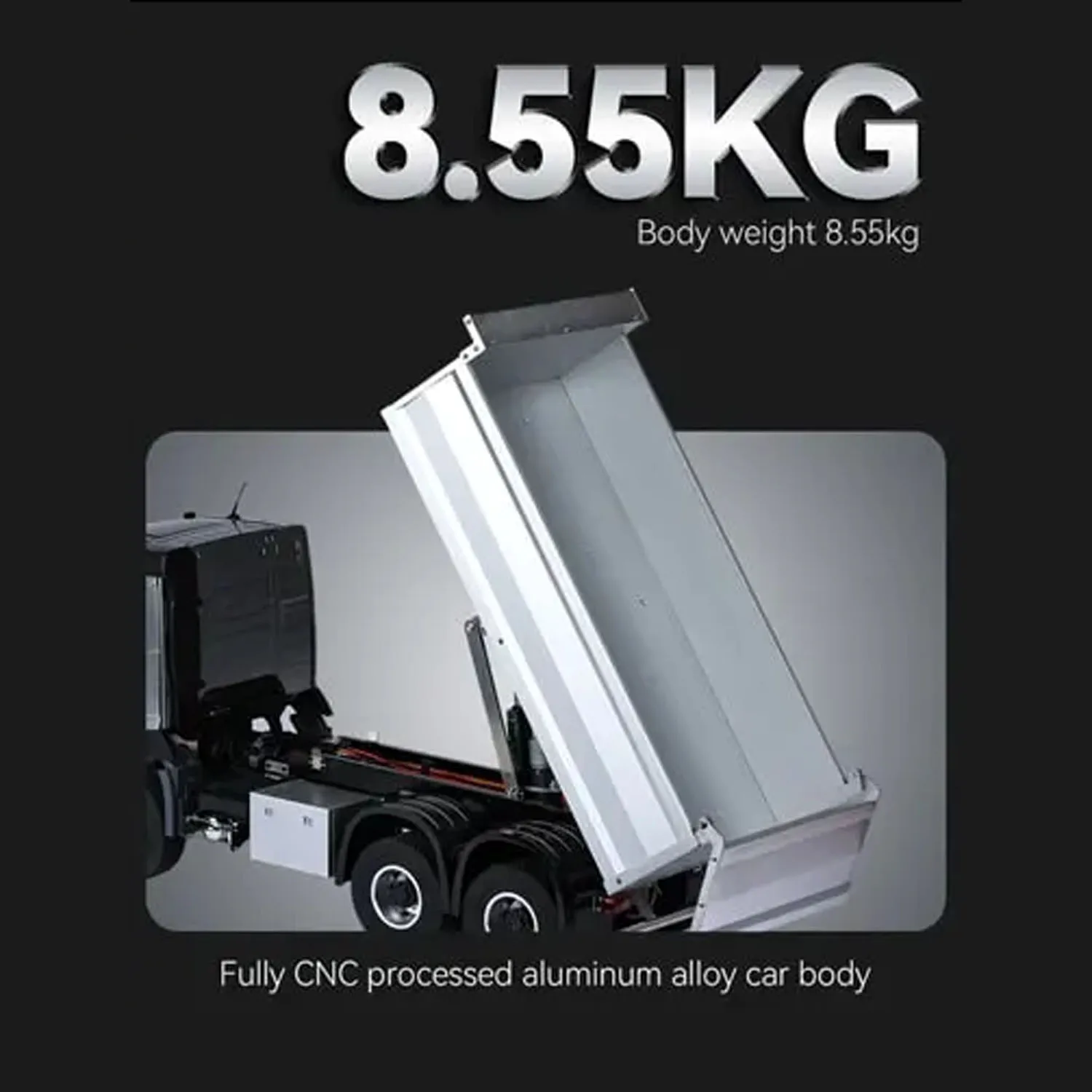 RTR 1/14 더블 E E015 001 RC 덤프 트럭 6X4 전동 리프팅 원격 제어 티퍼 VO 메탈 드라이브 샤프트 섀시 차량 모델