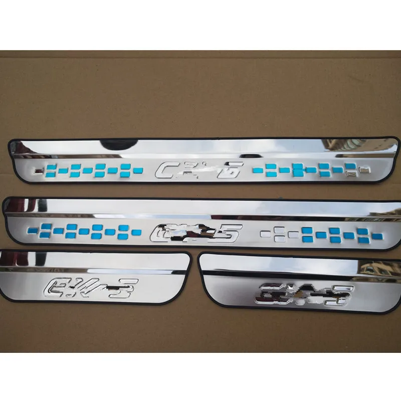 

Для Mazda CX-5 CX 5 CX5 KF 2017 2018 2019 Накладка на порог из нержавеющей стали Защитная Наклейка на педаль аксессуары для стайлинга автомобиля