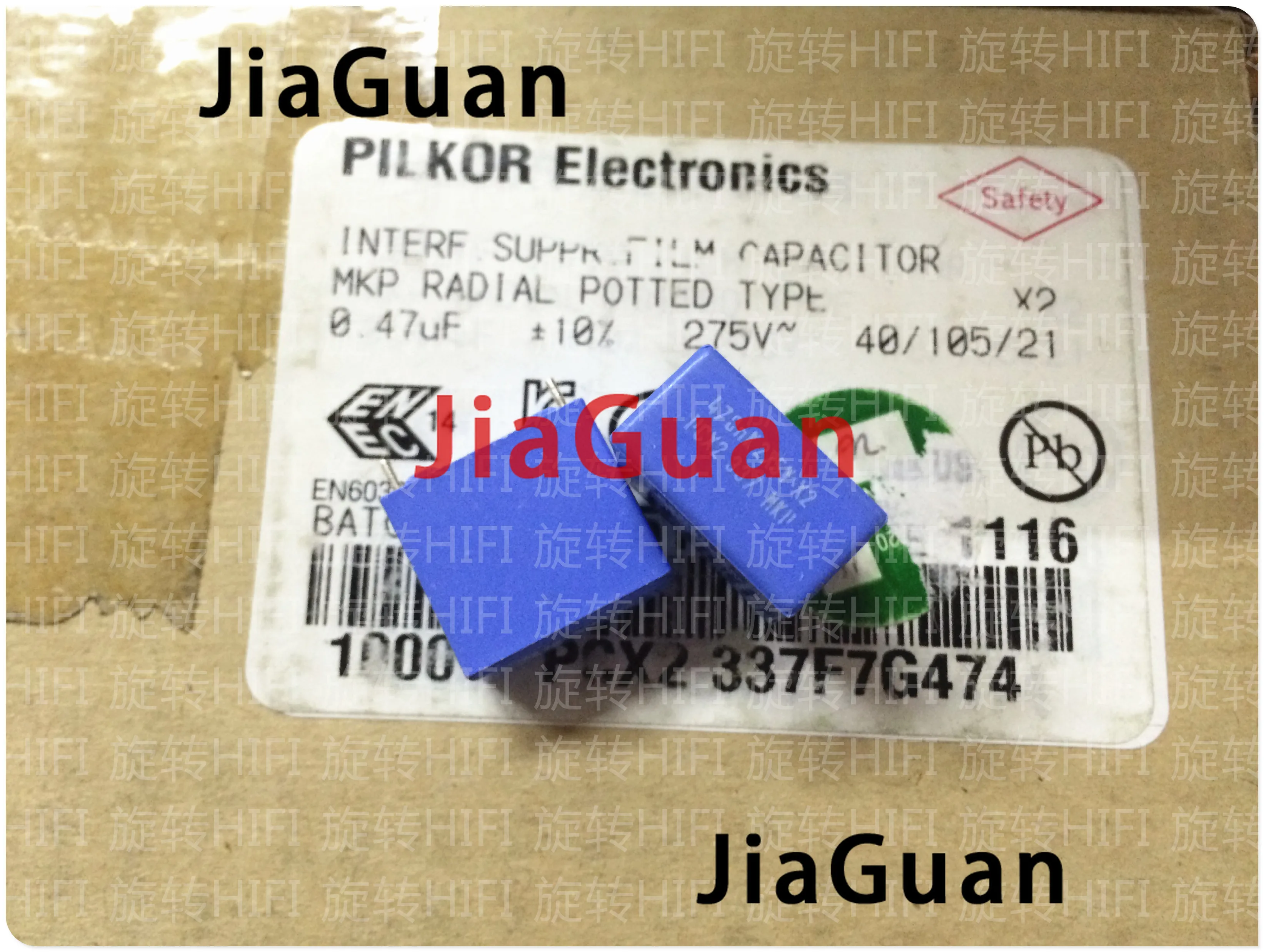 

20PCS NEW BC PILKOR MKP 0.47UF 275VAC P15MM blue film capacitor VISHAY PCX2 337 474/275VAC 470NF MKP337 474 275VAC U47