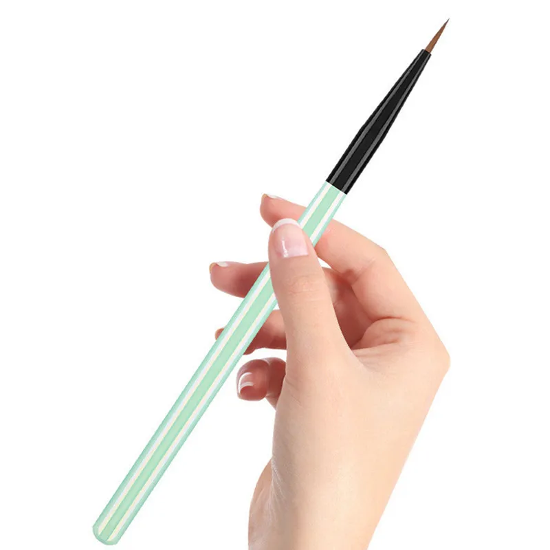 12Style Different Colored Handle Nail Acrylic Brush Liquid Powder DIY Nail Drawing Nail Art Bruses 4